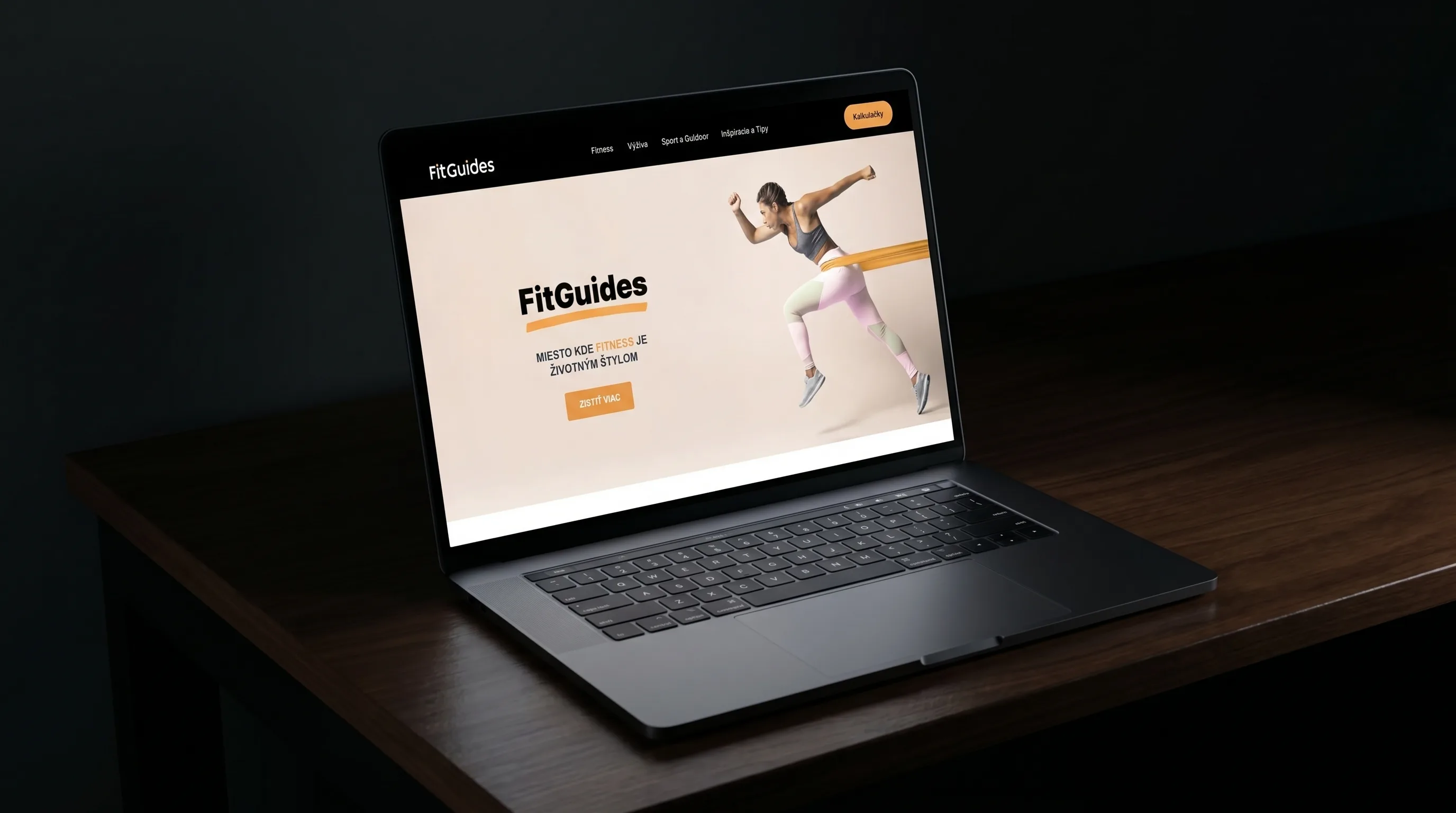 FitGuides - mockup webu